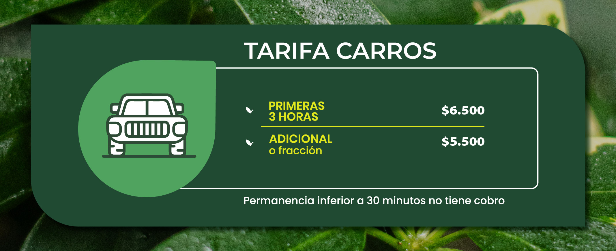 parqueaderos tarifas 2026-07